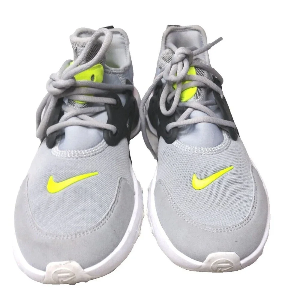 Nike GS React Presto Wolf Grey Black Youth 6 Y Shoes